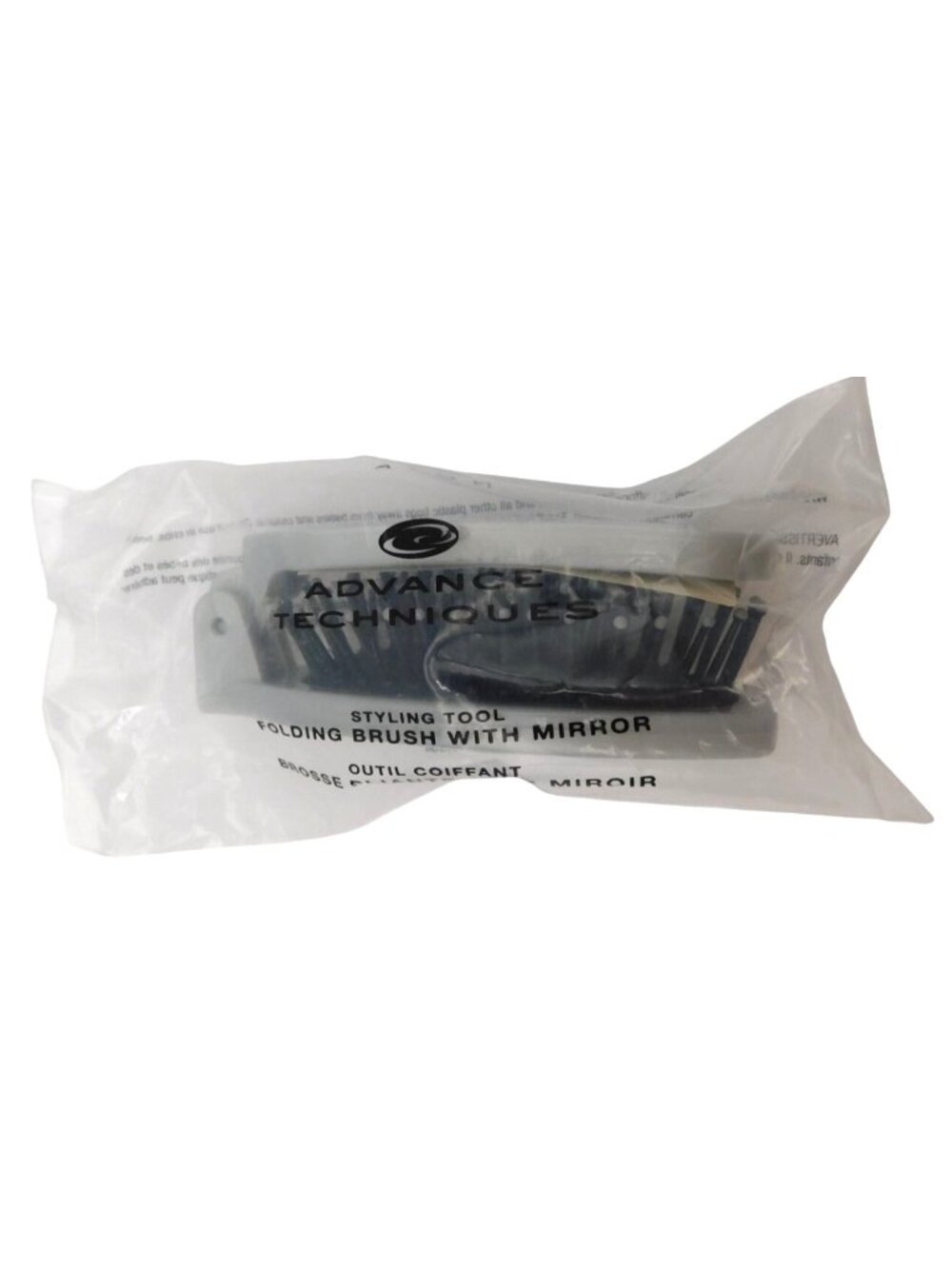 Avon Advance Techniques Folding Brush With Mirror Compact Travel 2000 New
